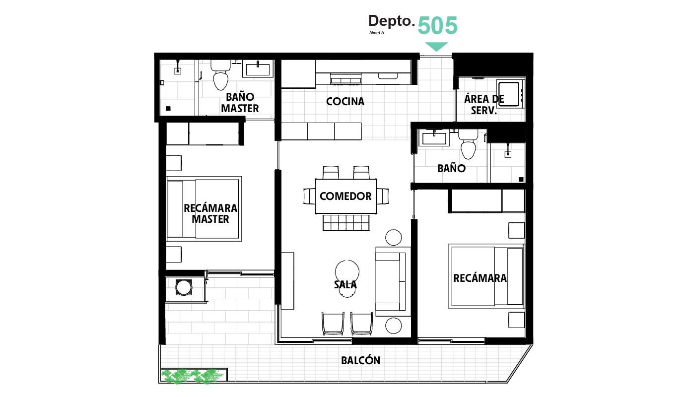Deptos_GB89 - Depto 505
