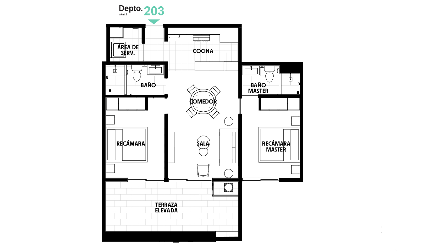 Planta_GB89 - Depto 203