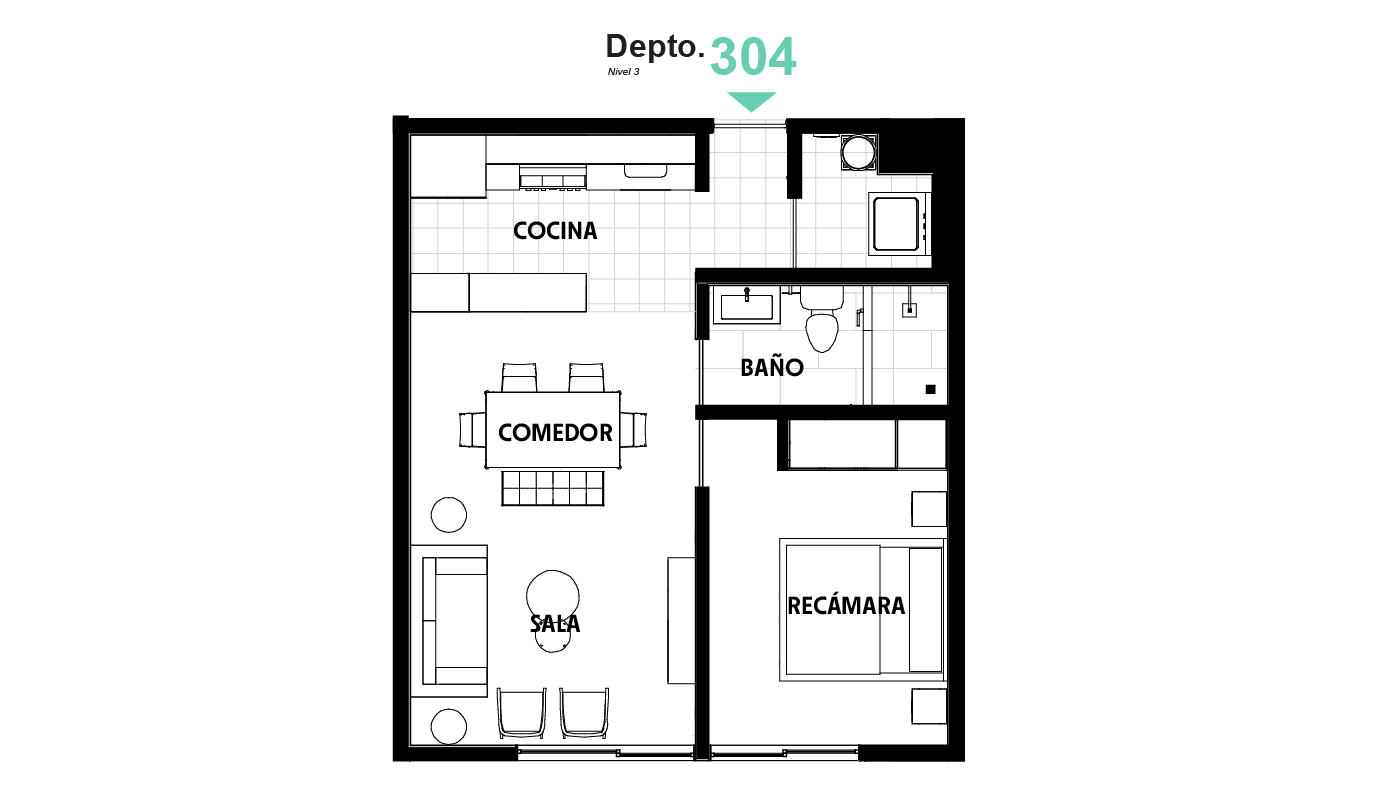 Planta_GB89 - Depto 304