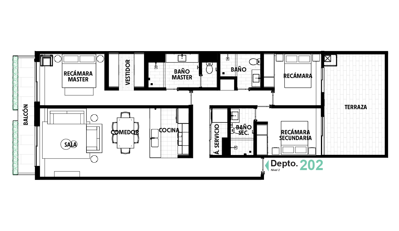 Col410 - Depto 202 (TA)-100