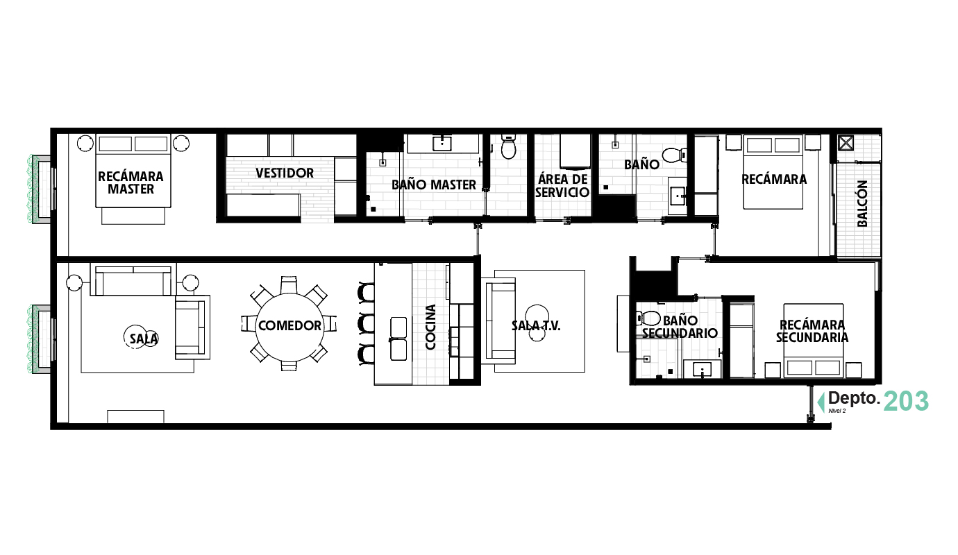 Col410 - Depto 203 (TA)-100