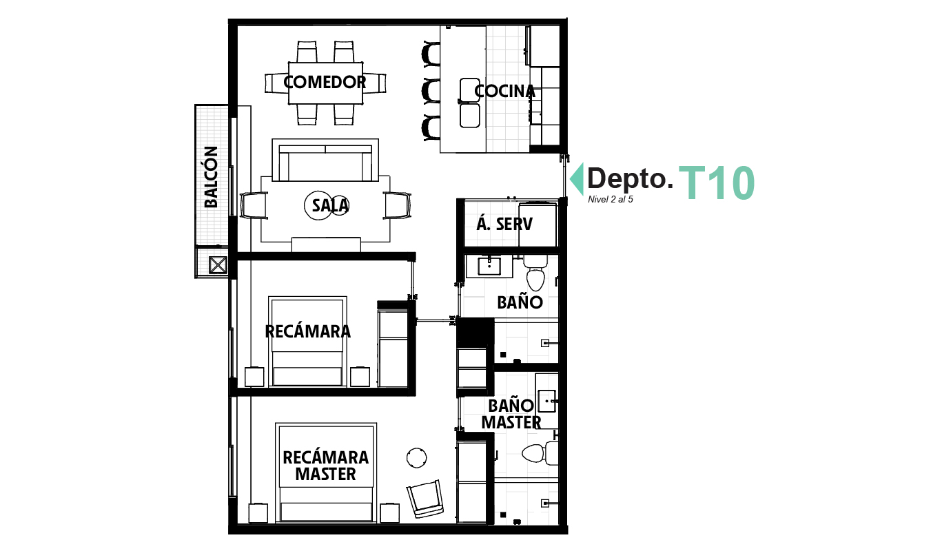 Col410 - Depto T10 (TB)-100